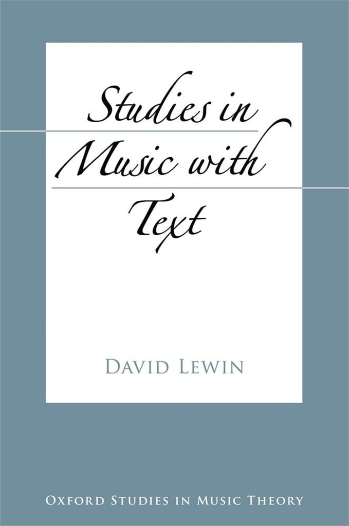 Studies In Music With Text